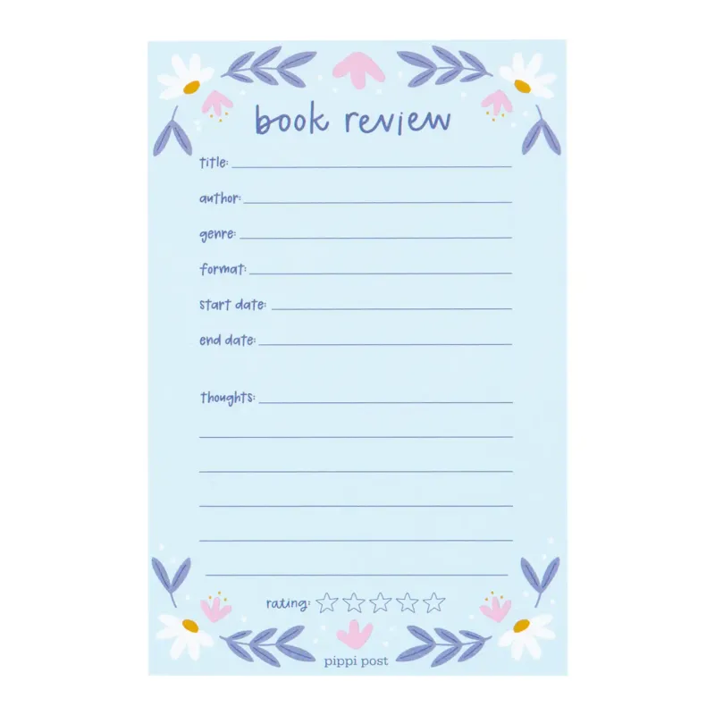 Book Review Notepad