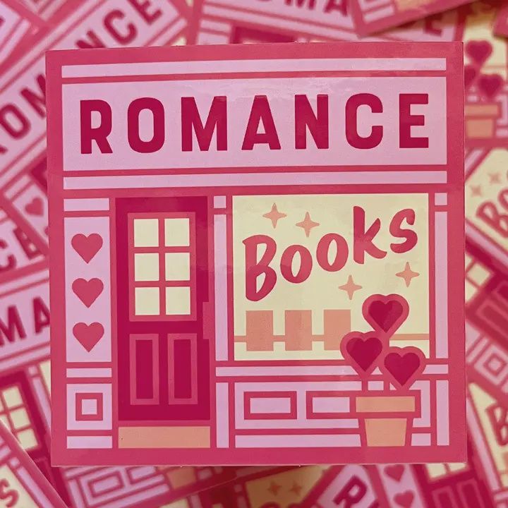 Romance Books (Vinyl Sticker)