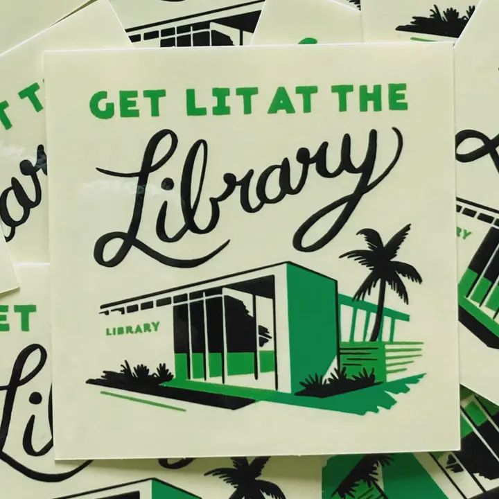 Get Lit At the Library (Vinyl Sticker)