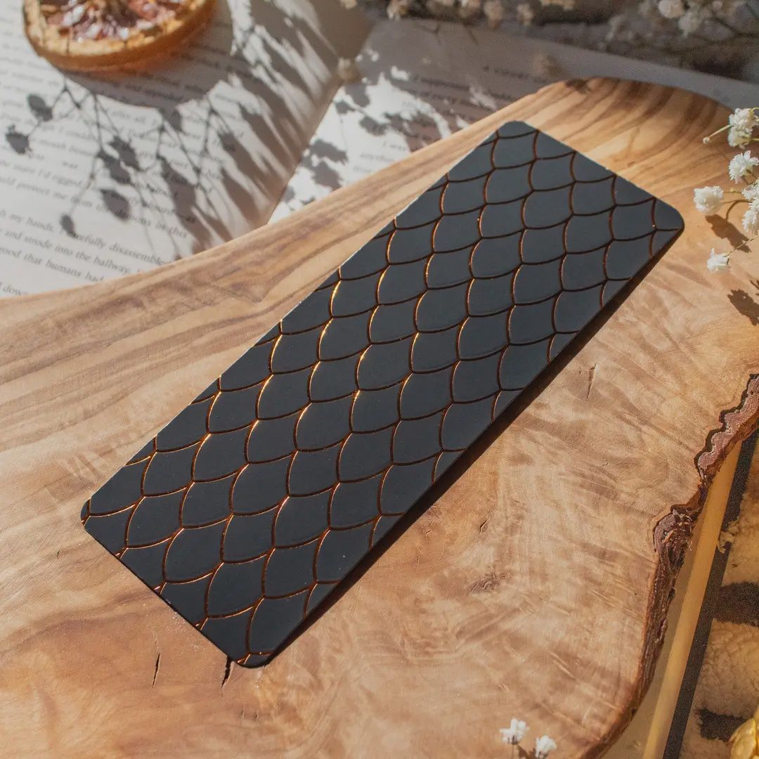 Black and Gold Dragon Scale Bookmark