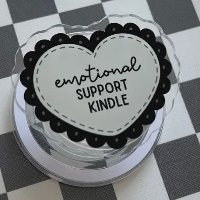 Emotional Support Kindle Grip