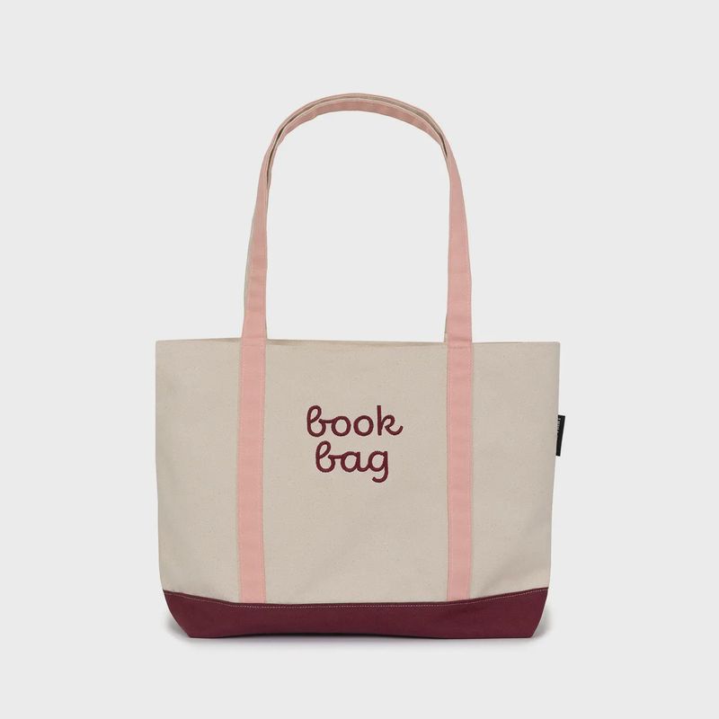 Book Bag Large Zippered Tote