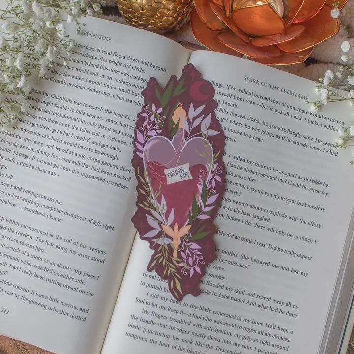 Wonderland Drink Me Potion Bookmark