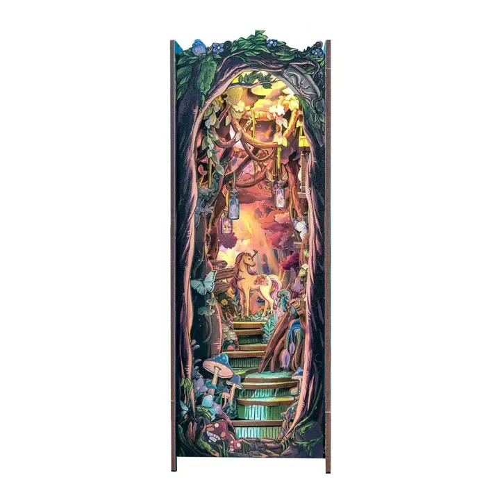 Diy Book Nook Kit: Grace of the Forest w/ Dust Cover