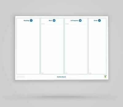 Vi-Board: Kanban Board 4 Spalten - Whiteboard Poster - DIN A0 Vi-Board: Kanban Board 4 Spalten - Whiteboard Poster - DIN A0