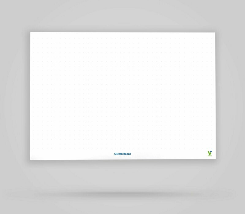 Vi-Board: Sketch Board - Whiteboard Poster - DIN A0 Vi-Board: Sketch Board - Whiteboard Poster - DIN A0