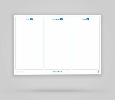 Vi-Board: Kanban Board 3 Spalten - Whiteboard Poster - DIN A0 Vi-Board: Kanban Board 3 Spalten - Whiteboard Poster - DIN A0