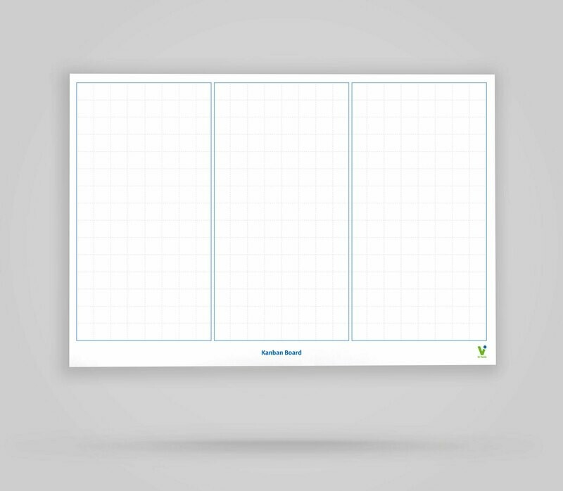 Kanban Board Template 3 Columns Blank - Whiteboard Poster Kanban Board Template 3 Columns Blank - Whiteboard Poster