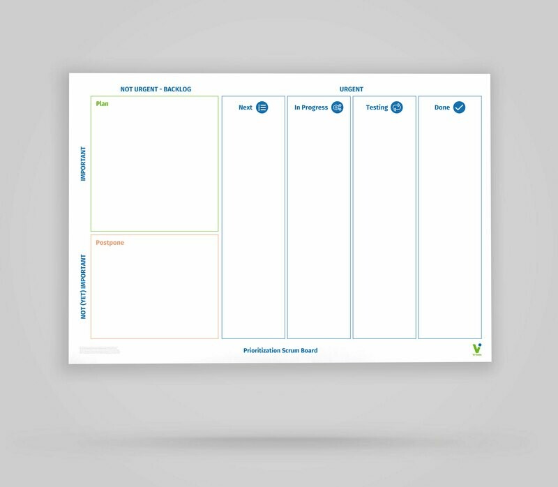 Vi-Board: Prioritization Scrum Board - Whiteboard Poster - DIN A0 Vi-Board: Prioritization Scrum Board - Whiteboard Poster - DIN A0