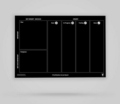 Vi-Board: Prioritization Scrum Board - Blackboard Poster - DIN A0 Vi-Board: Prioritization Scrum Board - Blackboard Poster - DIN A0