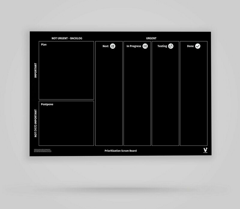 Vi-Board: Prioritization Scrum Board - Blackboard Poster - DIN A0 Vi-Board: Prioritization Scrum Board - Blackboard Poster - DIN A0