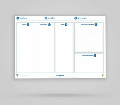 Vi-Board: Scrum Board - Whiteboard Poster - DIN A0 Vi-Board: Scrum Board - Whiteboard Poster - DIN A0