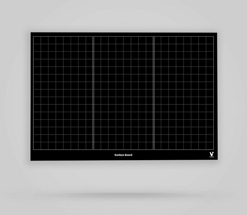 Kanban Board Template 3 Columns Blank - Blackboard Poster Kanban Board Template 3 Columns Blank - Blackboard Poster