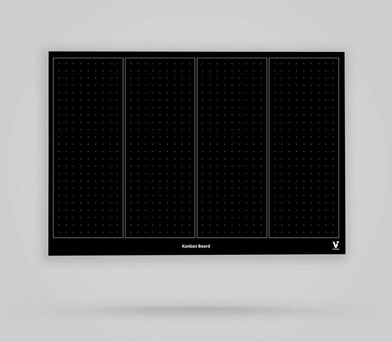 Kanban Board Template 4 Columns Blank - Blackboard Poster Kanban Board Template 4 Columns Blank - Blackboard Poster