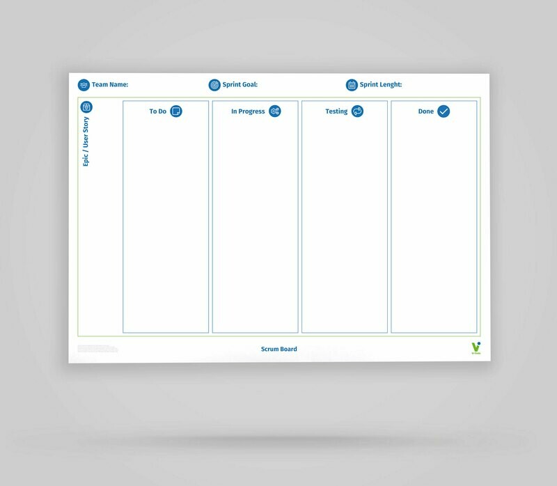 Vi-Board: Scrum Epic/User Story Board - Whiteboard Poster - DIN A0 Vi-Board: Scrum Epic/User Story Board - Whiteboard Poster - DIN A0