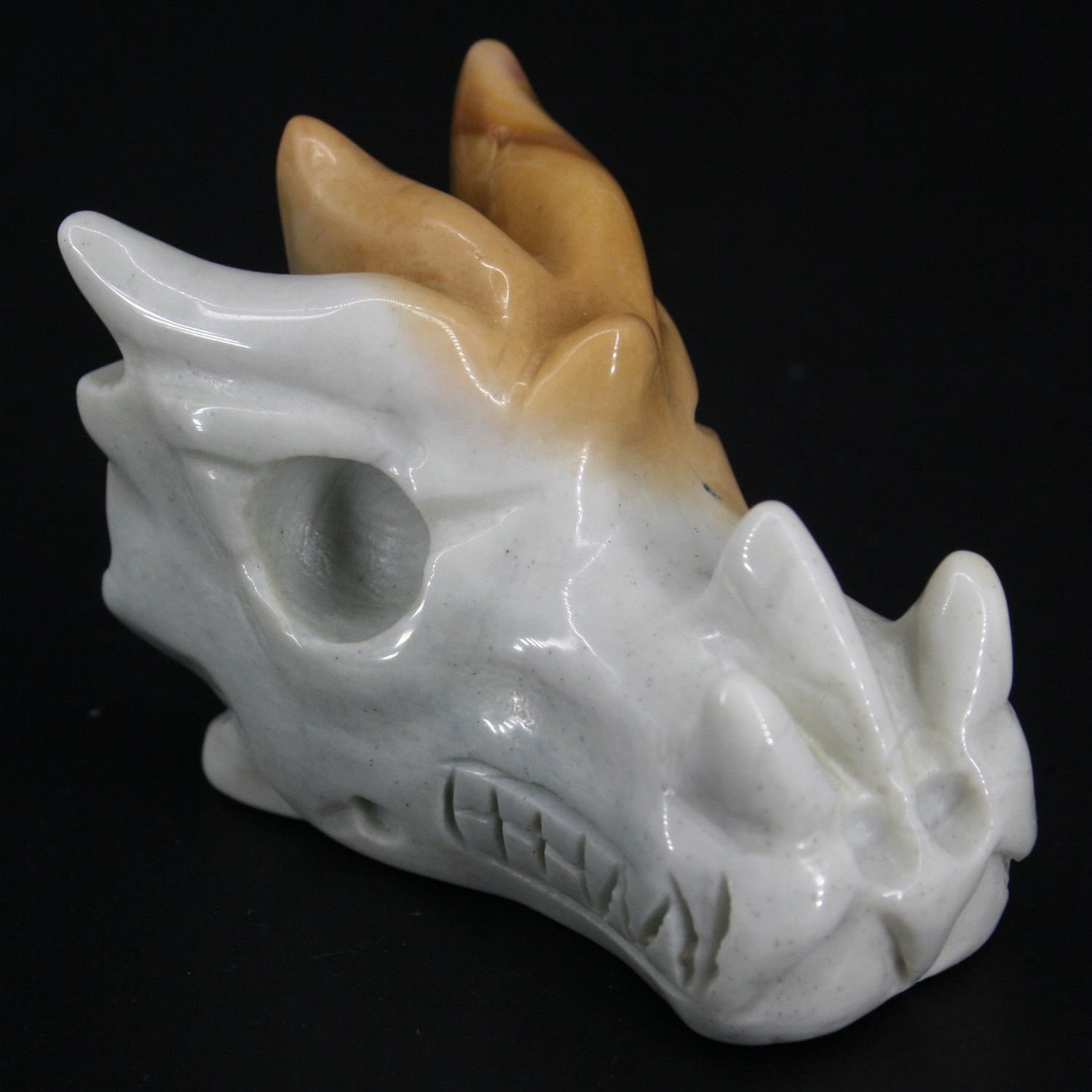 Ocean Jasper Dragon Skull