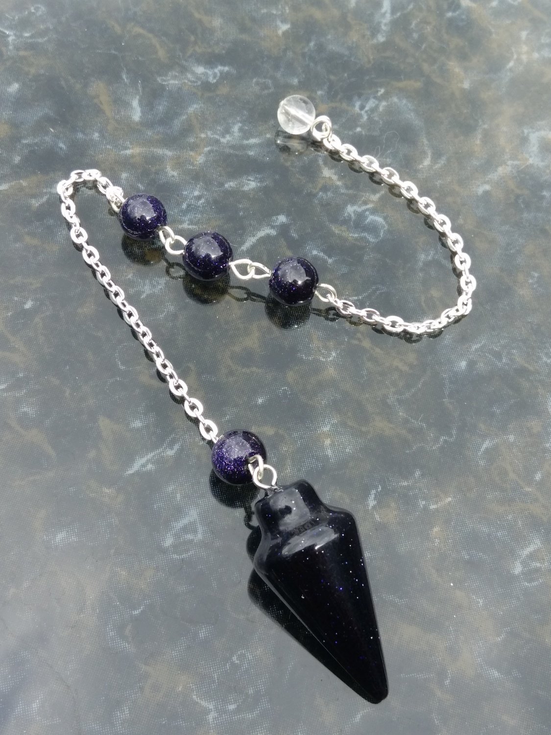 Blue Goldstone Divinity Pendulum Divinity Pendulum
