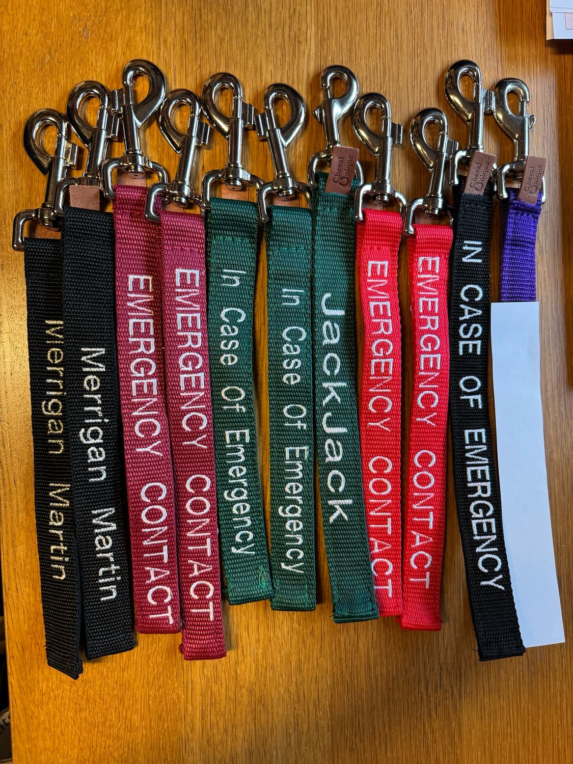 Emergency Contact Strap