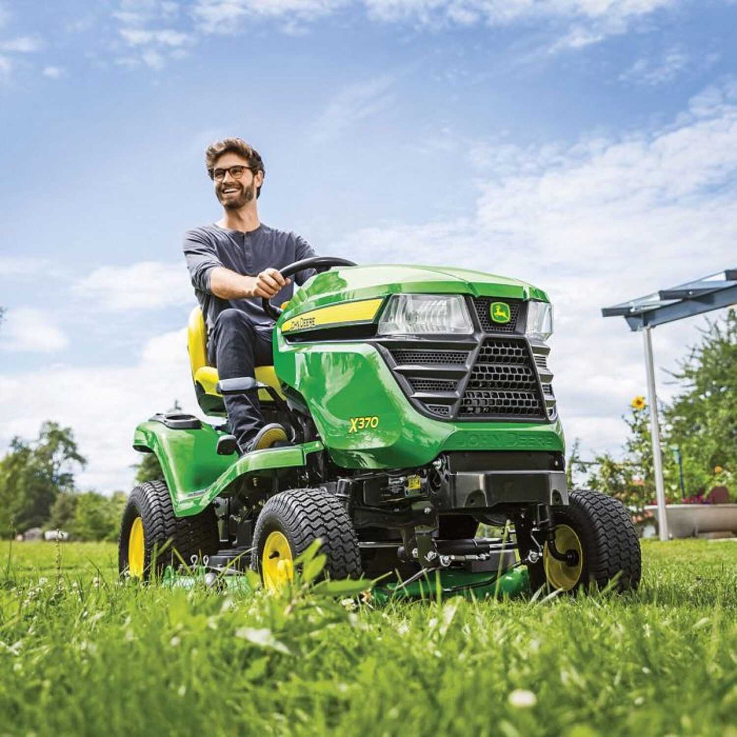 John deere x370 riding lawn mower sale