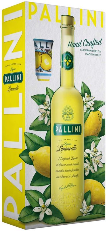 Pallini Limoncello Amalfi - Giftpack dERUTA (0,50L + 1 cup)