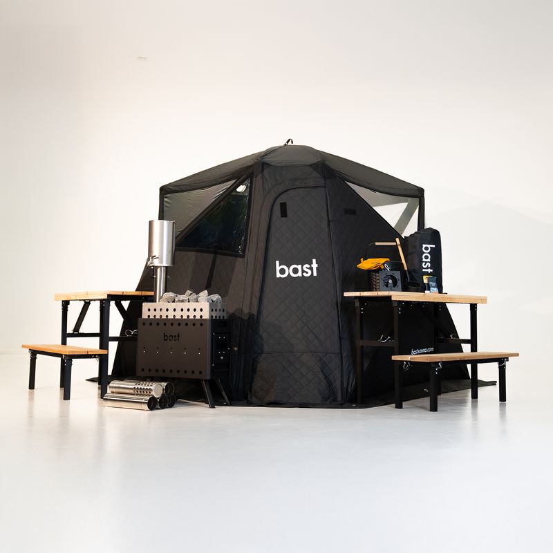 Saunatent 8-10 pers - Björk Deluxe Pakket