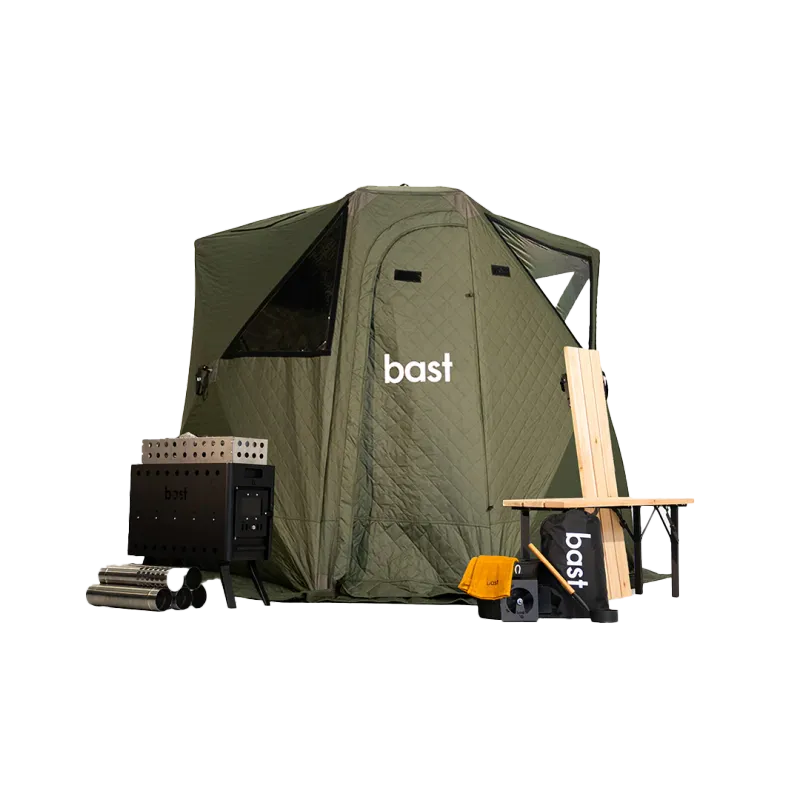 Saunatent 4-6 pers - Näver Premium Pakket