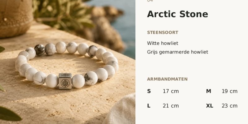 Arctic Stone Armband