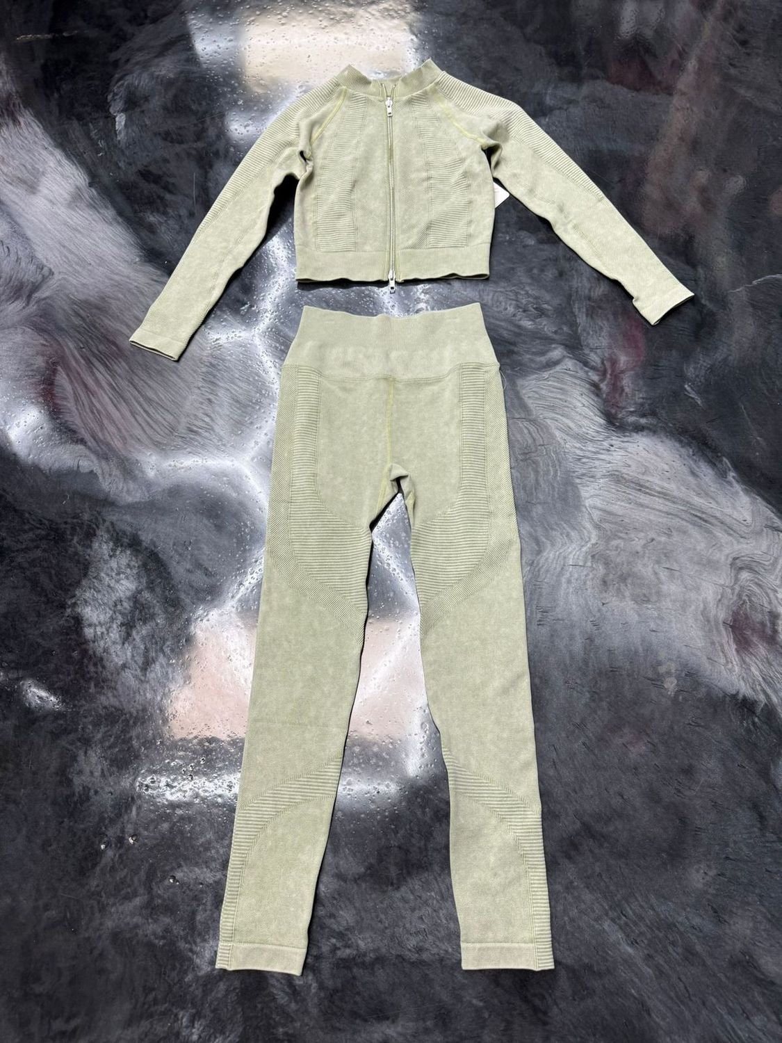 light sage track suit