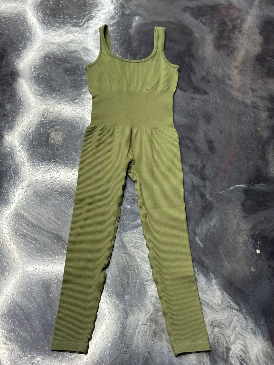 moss green body suit