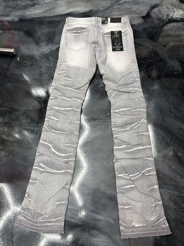 Focus Mens Stacked Jeans