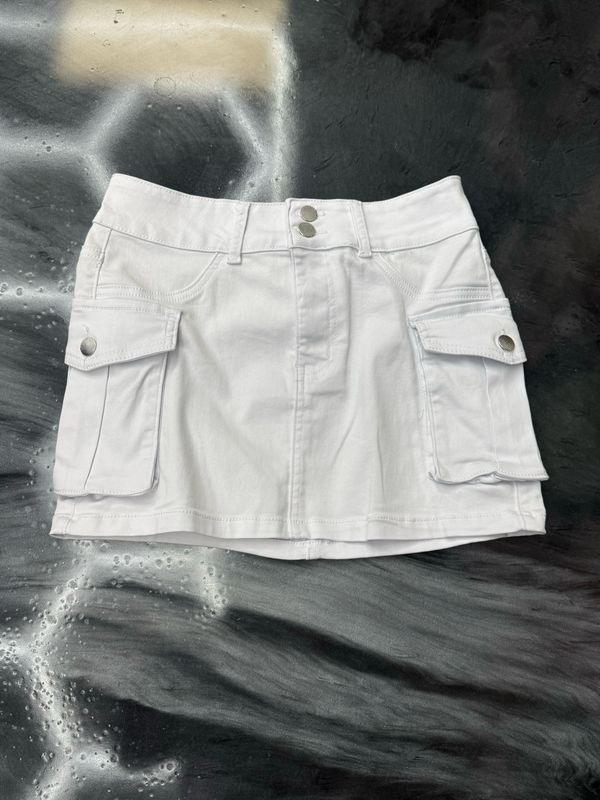 Women Cargo Jean Skirts