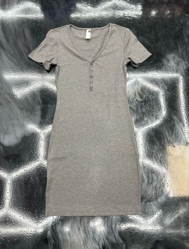 Ribbed Henley Dress