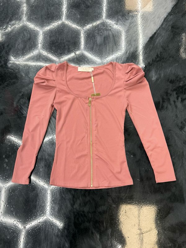 Long Sleeve Off Shoulder Halter Top