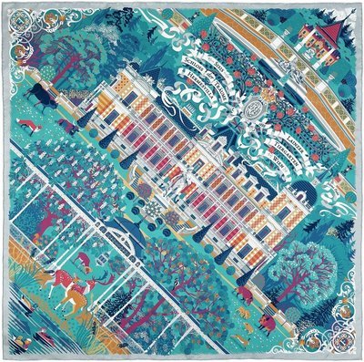Silk scarf &quot;Palace of Dreams&quot;