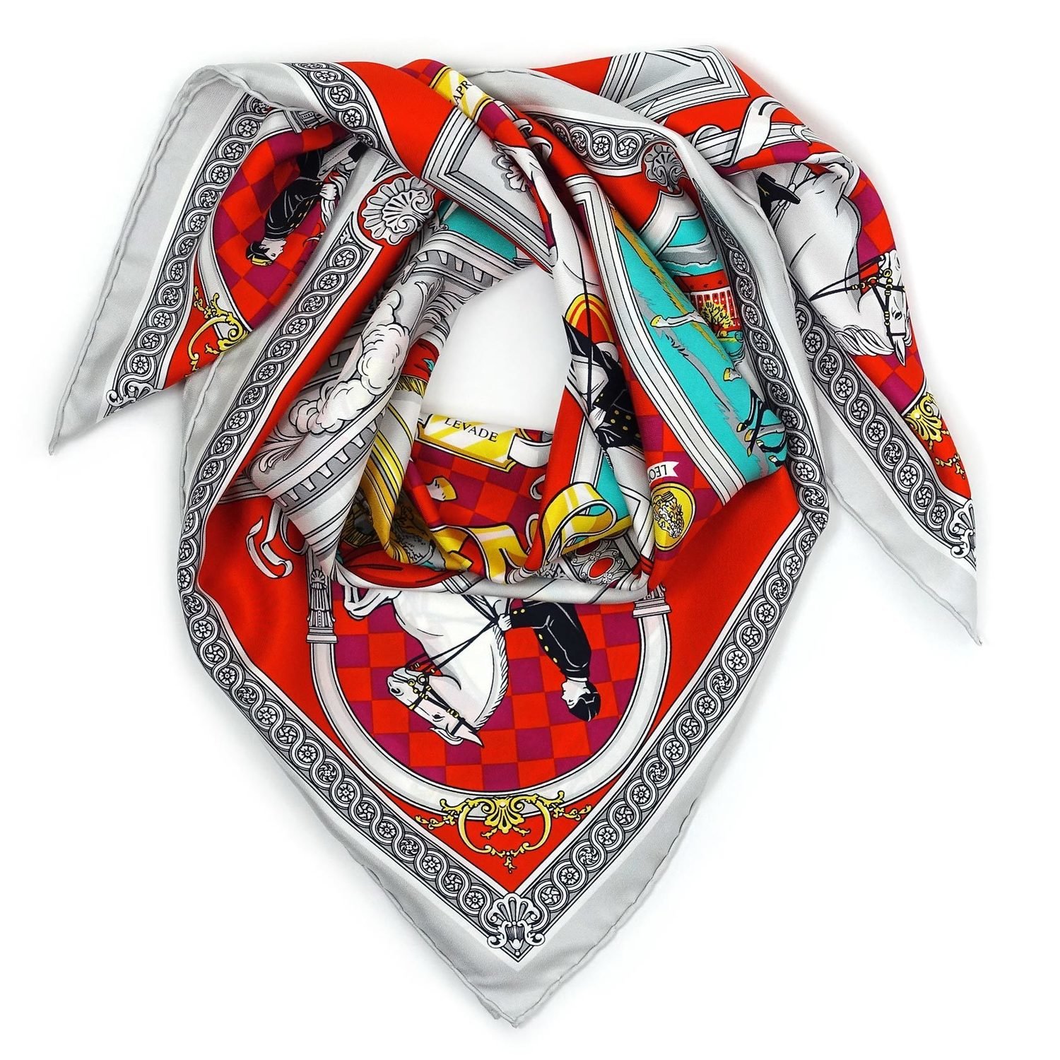 Silk scarf "Spanish Riding School"