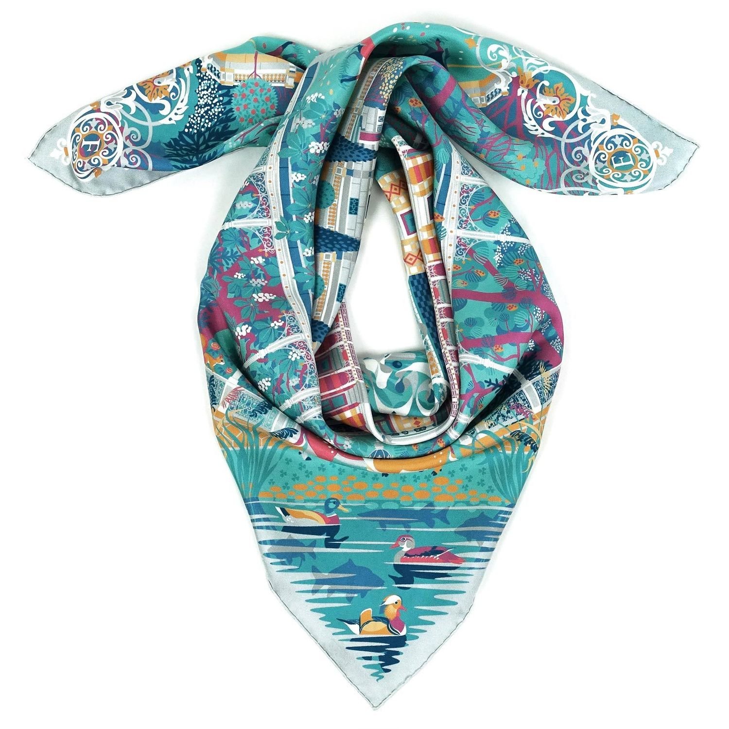 Silk scarf "Palace of Dreams"