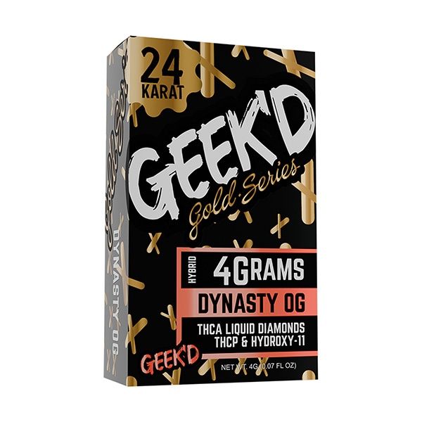 Geek’d 24k Gold Series Disposable  4g Dynasty og