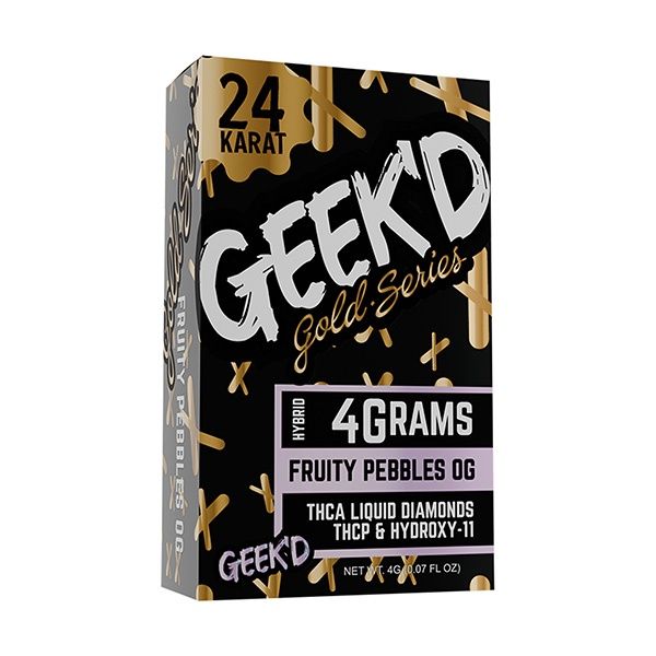 Geek’d 24k Gold Series Disposable 4g Fruity pebbles og