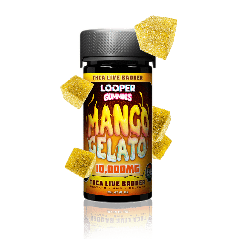 THC-A Live Badder Gummies: Mango Gelato