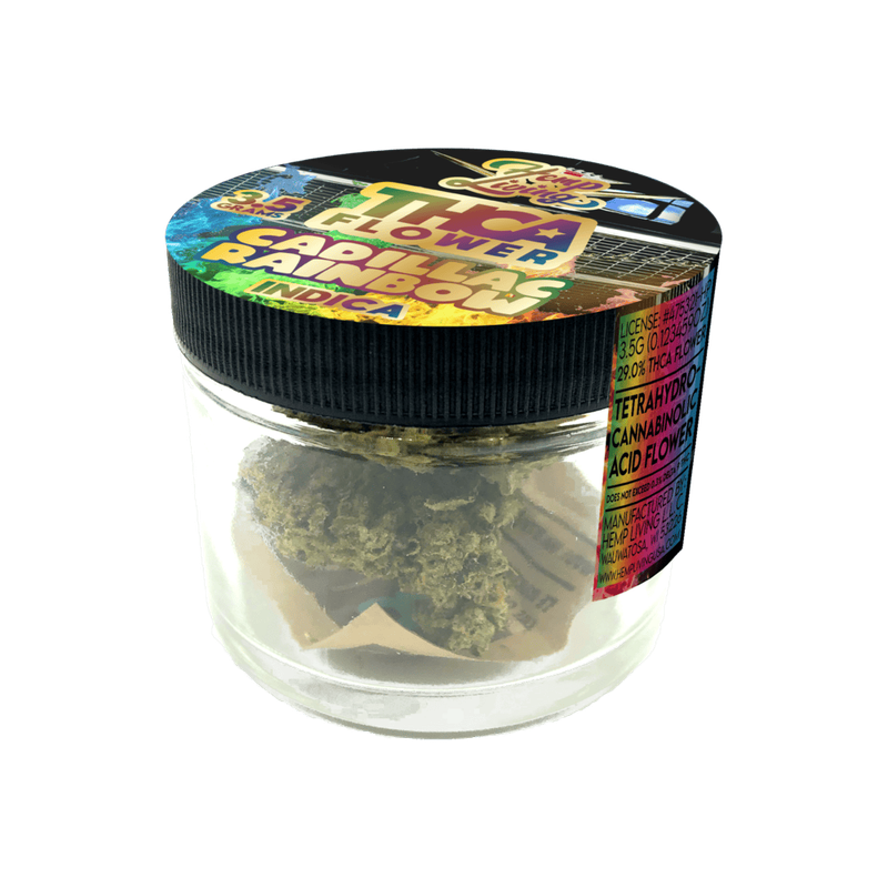 Hemp Living – THCA Flower 3.5g Jar – Cadillac Rainbow