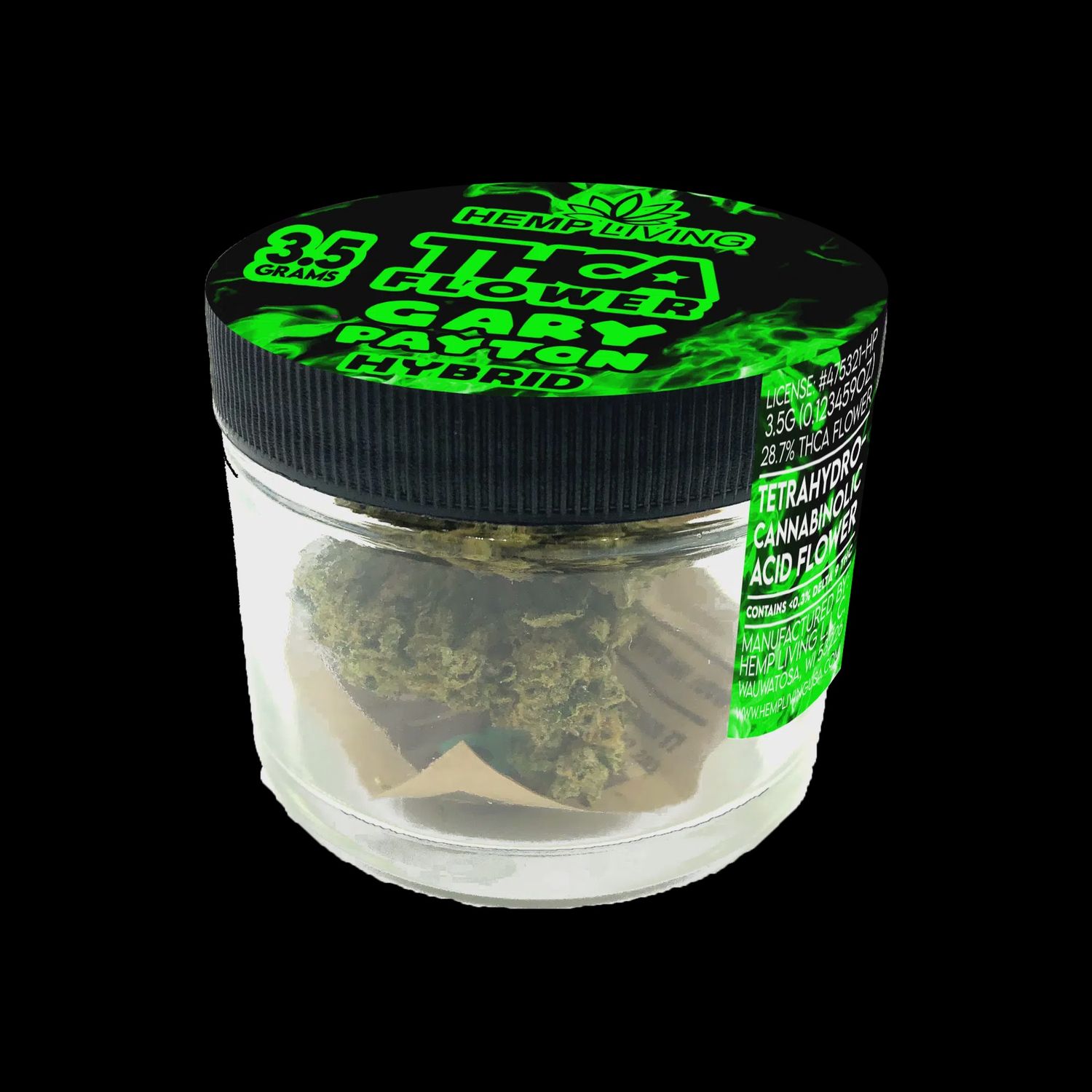 Hemp Living – THCA Flower 3.5g Jar – Gary Payton