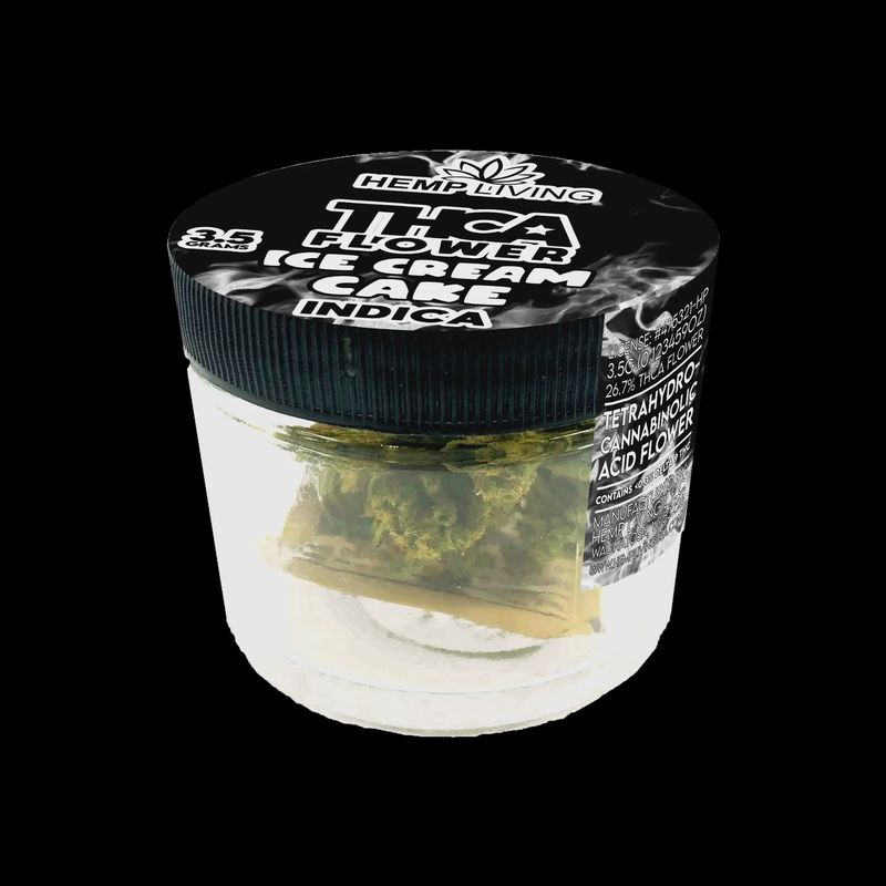 Hemp Living – THCA Flower 3.5g Jar – Ice Cream Cake