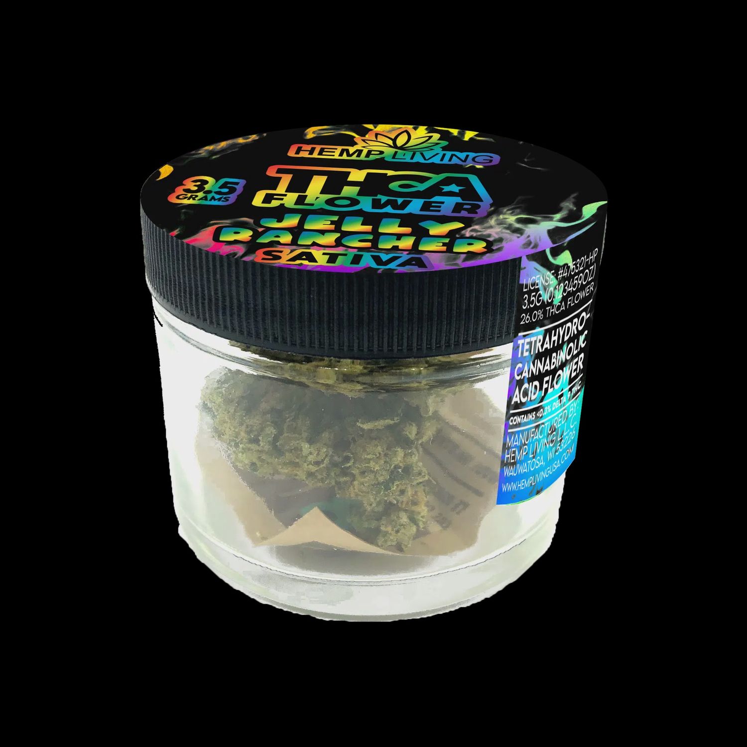 Hemp Living – THCA Flower 3.5g Jar – Jelly Rancher