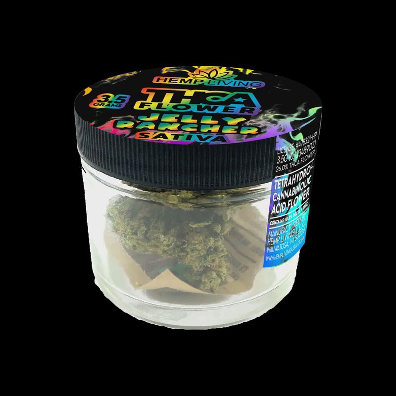 Hemp Living – THCA Flower 3.5g Jar – Jelly Rancher