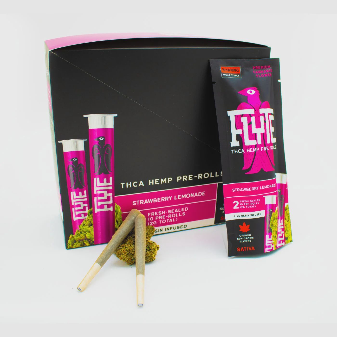 Flyte THCA Hemp Pre Rolls Strawberry Lemonade