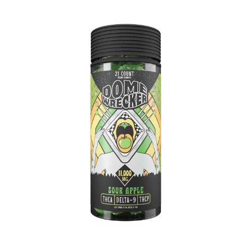 Dome Wrecker - THCA - D9 - THCP - Gummies - Sour Apple - 11000MG
