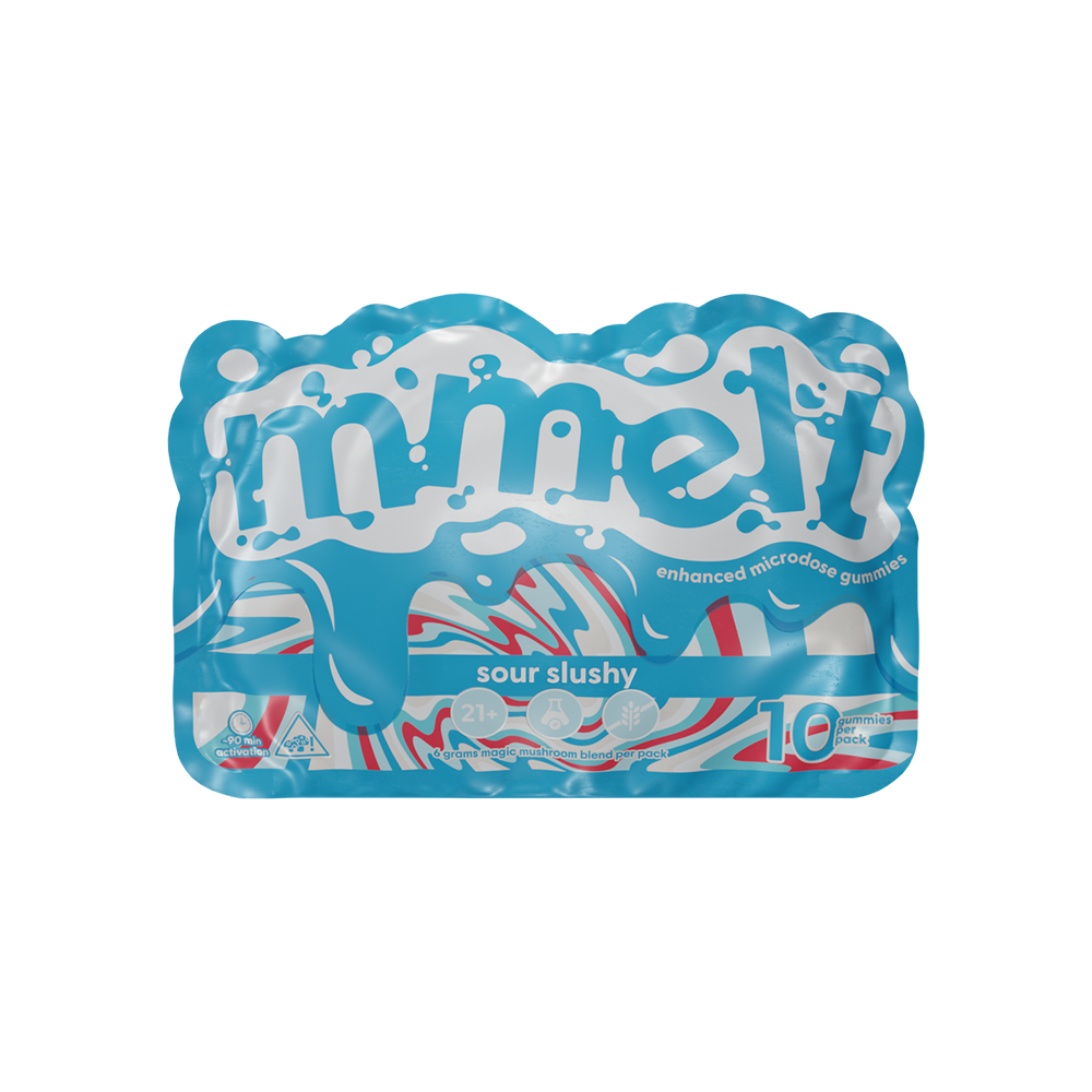 Sour Slushy – Mmelt Mushroom 10 Ct Gummies