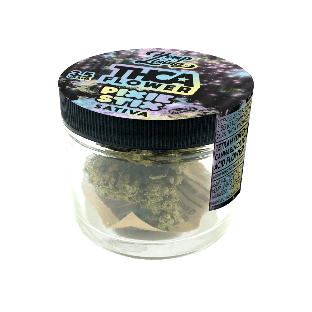 Hemp Living – THCA Flower 3.5g Jar – Pixie Stix