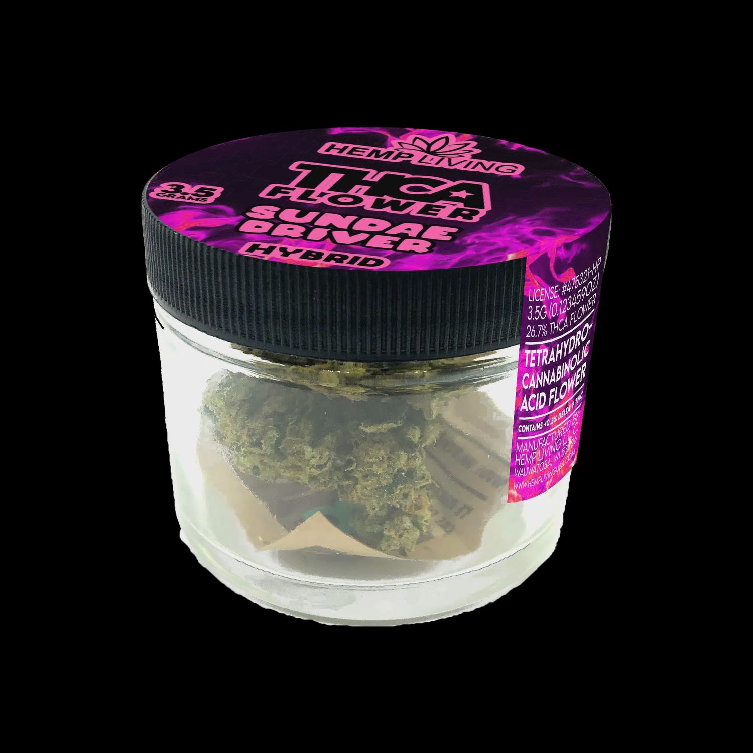 Hemp Living – THCA Flower 3.5g Jar – Sundae Driver
