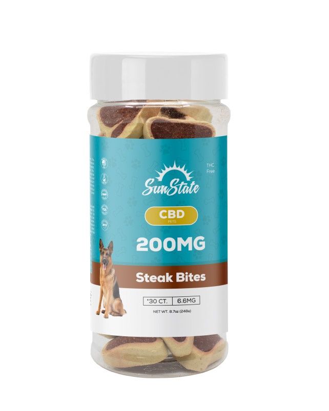 CBD Dog Treats Steak Bites 16oz 200mg